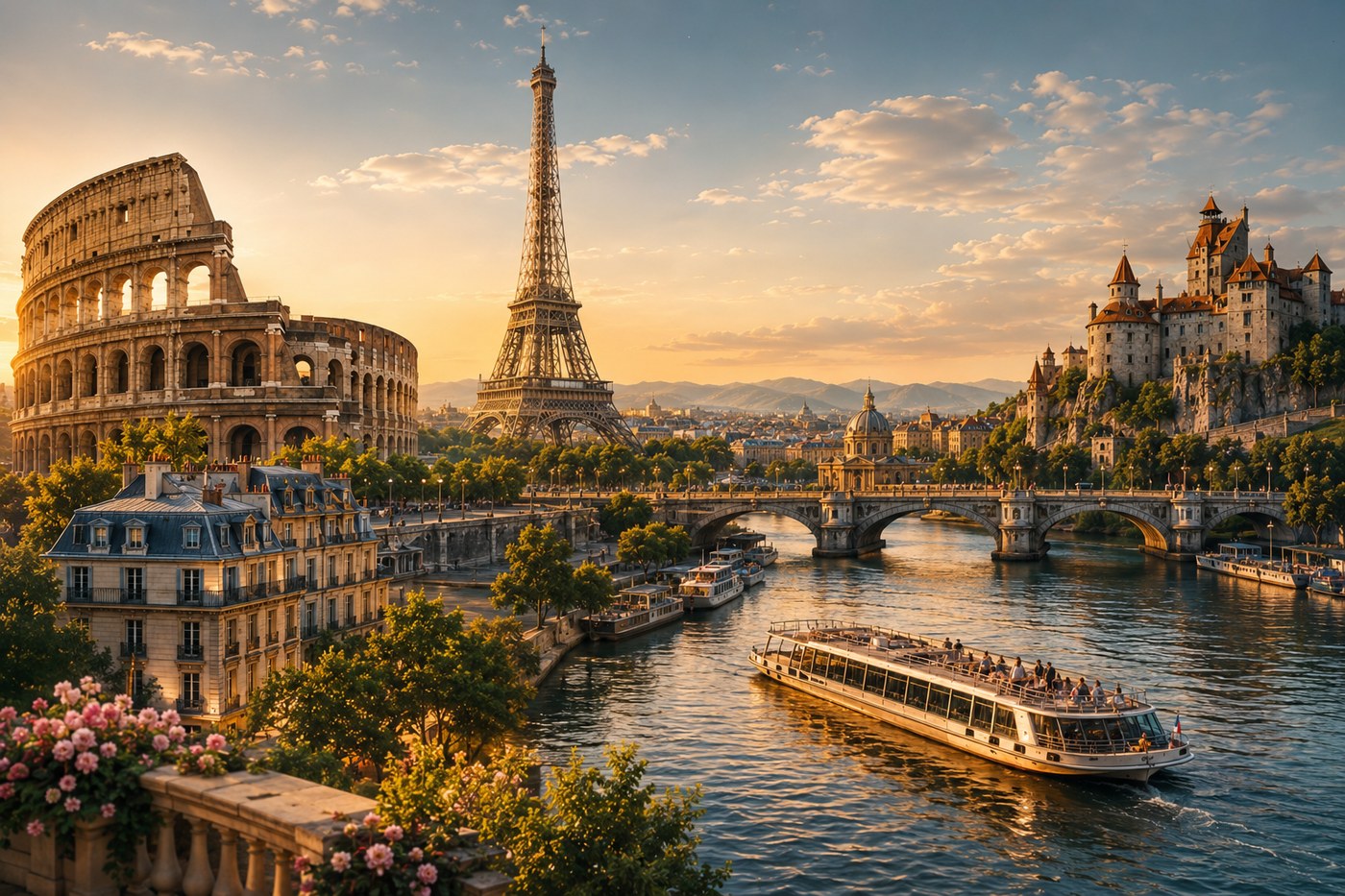 Esencia Europea: Londres, París, Italia, Suiza y España
